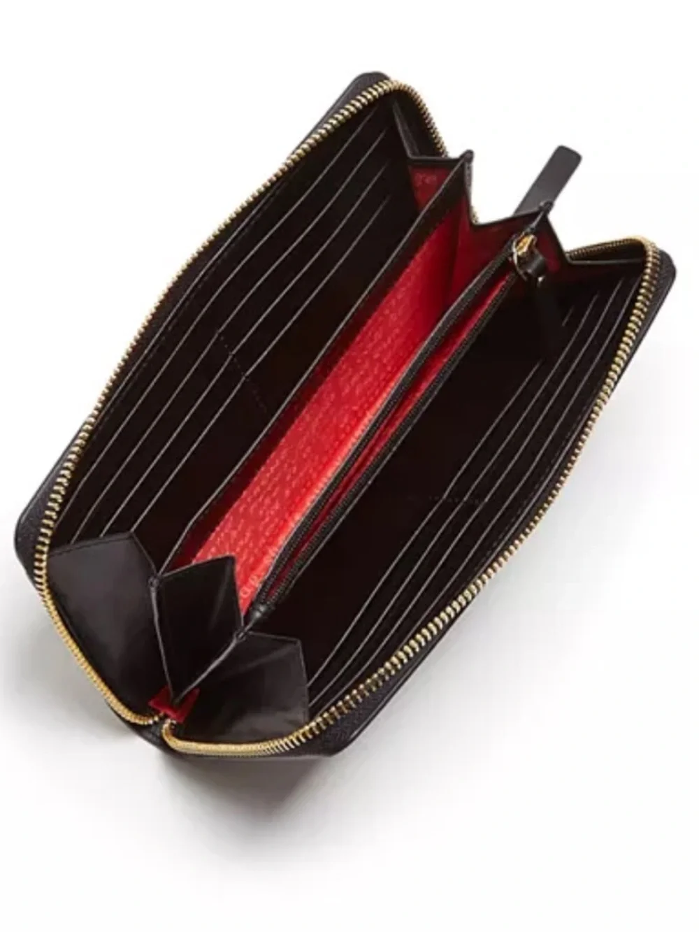 Kate Spade New York Scenic Route Car Appliqué black Leather Wallet like new